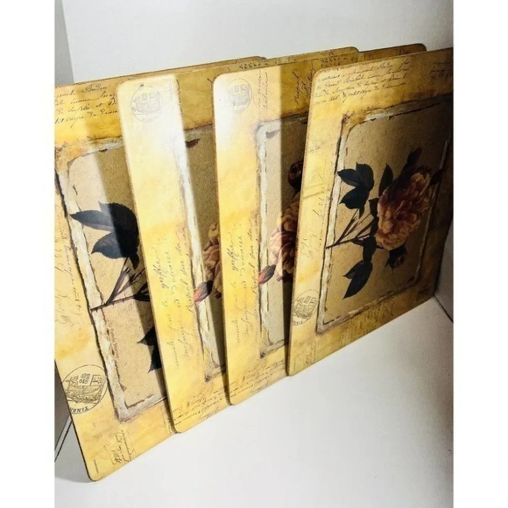 Pimpernel Cork Placemats Set of 4 Pamela Murray HARD TO FIND